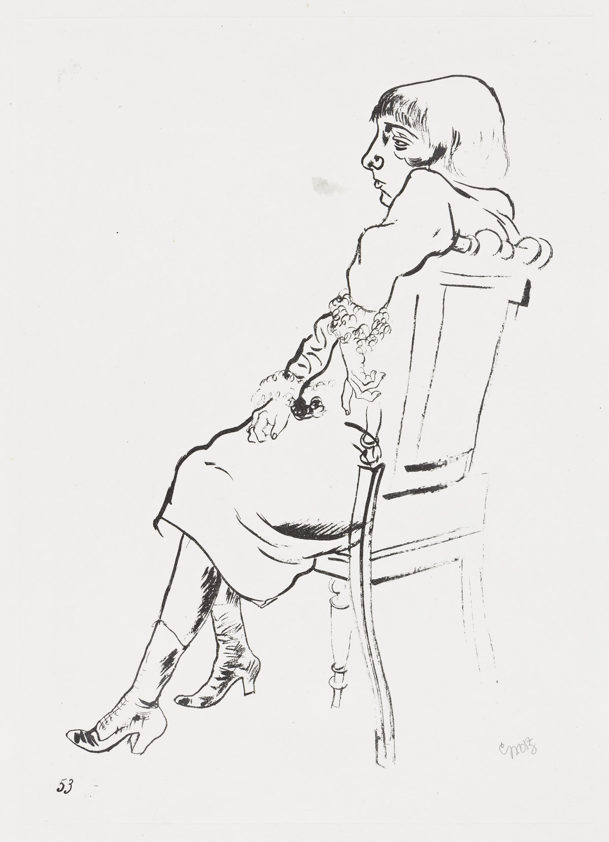 GEORGE GROSZ Two prints from Ecce Homo